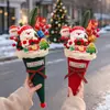 Suprimentos de Natal, buquê de cone, presente de Natal para namorada, melhor amiga ou amiga, decoração de Natal criativa e atenciosa