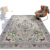 Alfombra para Sala de Estar Estilo Americano Retro de Temu Amazon, Alfombra Antideslizante y Resistente al Desgaste para Sofá, Alfombra Fácil de Cuidar para Mesita de Noche de Dormitorio