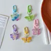 Llavero de Resina Mariposa con Color Degradado L13 para Colgante de Mochila de Estudiante, Encanto para Auriculares de Bolsa de Niña, Regalo para Mejor Amiga