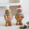 Decoración de Hombre de Jengibre Navideño Decoraciones Navideñas Adornos de Atmósfera para Escritorio Regalos de Navidad