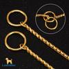 Em estoque Corrente de cobra de 4 mm de largura Corrente de cachorro de aço inoxidável Colar de animal de estimação Saída de fábrica Corrente para animais de estimação Coleira de cachorro com corrente P