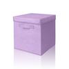 Caja de Almacenamiento de Tela No Tejida con Tapa, Caja de Almacenamiento Portátil de Gran Capacidad para Ropa y Juguetes, Caja de Almacenamiento Doméstica a Prueba de Polvo