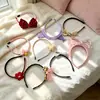 Accesorios para el cabello de niñas, pinzas para el cabello de lazo de dibujos animados dulces, decoraciones para el cabello fluidas, pinzas para el cabello dentadas, diademas para niños
