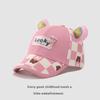 Chapéu de primavera boné de beisebol infantil chapéu de sol de verão urso LUCKY de desenho animado estudante do ensino fundamental boné de aba casual