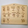 Dados de Haya de 12 Caras Dados Educativos Casuales Dados de Madera para Pareja de San Valentín Dados Poliédricos en Stock