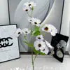 Flor de Mariposa Artificial con 2 Ramas, Flor Artificial de Peonía, Decoración para Bodas y Hoteles, Flor Artificial al por Mayor Transfronteriza, Flor Artificial