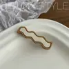 Grampo de cabelo feminino sem costura marrom para o verão, grampo para a nuca, presilha lateral, presilha para franja desfiada, grampo quebrado, Novo adorno de cabeça elegante