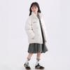 Nueva Chaqueta de Plumón para Niños Otoño e Invierno 2025 Cuello Alto Corta Estilo Coreano Niños y Niñas Ropa Exterior Engrosada Moderna