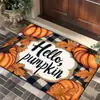 Felpudo de Halloween Transfronterizo Resistente a la Suciedad del Baño Terciopelo de Cristal Absorbente Antideslizante Felpudo para Puerta de Entrada Alfombra de Halloween