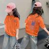 Camiseta de Manga Corta con Bloques de Color para Bebé y Niño de Algodón 100% Puro, Verano, Nueva Moda