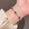 Pulsera Geométrica de Zirconia Transfronteriza de Tirar Tendencia de Moda Coreana Pulsera de Temperamento Nicho de Gama Alta Pulsera Versátil
