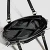 Bolsa de Ombro Transparente Retrô, Bolsa de Mão Estilo JK Japonês Multifuncional Grande Capacidade Couro PU Tote para o Dia a Dia