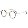 Gafas de sol retro steampunk europeas y americanas de montura pequeña para hombre se pueden combinar con gafas de lectura personalidad hip hop gafas de sol redondas mujer 9338