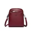 Bolso Pequeño de Piel Suave para Mujer, Billetera para Monedas de Teléfono Móvil, Nuevo Estilo 2026, Bolso Versátil Casual para Mamá, Bolso de Hombro de Tres Capas, Bolso Cruzado, Moderno