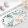 Alfombra de baño sencilla de estilo nórdico Ins, absorbente de agua, lavable a máquina, antideslizante, para el hogar