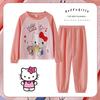 Pijama Masculino Outono e Inverno Roupas de Casa de Manga Longa Infantis para Meninas Roupa de Bebê para Primavera e Outono para Meninos