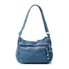Bolso de hombro de moda en mezclilla, hecho a medida, nuevo bolso cruzado tipo tote casual versátil de verano, bolsa de gran capacidad para el día a día