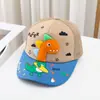 Gorra de niño verano nueva visera gorra de béisbol exterior niños gorra con red solar dinosaurio pequeño gorra transpirable G343