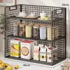 Estante de almacenamiento de escritorio, estante de bocadillos para encimera de mesa de cocina, caja de almacenamiento, estante organizador de varias capas, portadulces de té, portavasos para mesa de centro