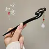 Fabricante de Yiwu Venta al por mayor de accesorios para el cabello a precio de costo, Pasadores de estilo antiguo de alta gama para Cheongsam, Pasadores simples y versátiles para uso diario