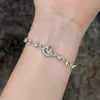 Pulsera Extraíble Brillante de Lujo de Gama Alta Incrustada con Diamantes para Mujer, Nuevo Modelo 2026, Diseño Único, Joyería Versátil de Amistad