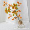 Flores de Primavera de Isla Flores Artificiales y Plantación Verde Paisaje de Interior Adornos de Piso para Sala de Estar Reloj de Ala Japonés Caballo Borracho Madera Decoración de Rama Única