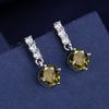 Coreia do Sul novos brincos de imitação de moissanite brincos simples de borla brincos de personalidade brincos de combinação completa brincos