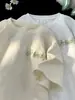 Camiseta Casual Bordada de Manga Corta para Hombre en Verano 2025 Nuevas Camisetas Americanas Holgadas de Media Manga para Adolescentes y Niños