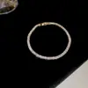 Pulsera Geométrica de Circonita de Lujo Ligero y Alta Gama para Mujer, Pulsera Transfronteriza de Moda y Versátil, Joyería para el Día de San Valentín Chino, Venta al por Mayor de Accesorios en Yiwu