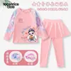 Nuevo Traje de Baño Zootopia Judy para Niñas, Dos Piezas con Mangas Largas y Pantalones Largos, Protección Solar, Secado Rápido, Conjunto de Ropa de Baño para Niñas