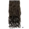 Peruca mulheres longo cabelo cacheado uma peça de alta temperatura seda sem costura peça de extensão de cabelo 5 clip clip peruca de cabelo local de fábrica