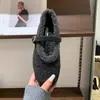 Sapatos de pelúcia da moda estilo coreano estilo fada para mulheres, novos sapatos Mary Jane outono e inverno 2026, sapatos de algodão Birkenstock