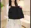 Conjunto para Niña 2026 Primavera/Verano Nuevo Estilo Versión Coreana Camisa a Cuadros Chaleco de Dibujos Animados Falda de Trabajo Elegante