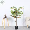Ins Popular Amazon Decoración de Planta Artificial de Pie Planta Verde Falsa Maceta Adornos Naranjo Sala de Estar Interior
