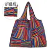 Bolsa de compras ecológica grande Nezha plegable portátil para comestibles fuerte y duradera moda de dibujos animados gran capacidad