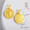 Acessórios Vietnamitas Banhados a Ouro Que Não Desbotam, Pingentes dos Doze Signos do Zodíaco, Colar DIY Banhado a Ouro com Pingente do Signo do Zodíaco do Ano de Nascimento