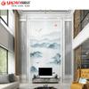 Nuevo estilo atmosférico pintura china a tinta pintura doméstica Xuan vertical pasillo pasillo vestíbulo pared de fondo mural paisaje pintura mural