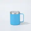 Taza de Acero Inoxidable 304 de Doble Pared Nueva con Asa Pequeña Taza de Café Taza Sencilla de Oficina Taza de Agua con Aislamiento al Vacío