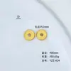 Ouro de areia vietnamita que preserva a cor método antigo ouro maciço 999 conta espaçadora pequenas contas de ouro contas soltas pulseira pulseira acessórios diy