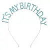 Festa de Aniversário Transfronteiriça Faixa de Cabeça com Strass É Meu Aniversário Faixa de Cabeça com Letra Nova para Meninas Acessórios Yiwu