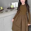 Comercio Exterior Ropa para Niños al Mayoreo Vestido de Niña Otoño e Invierno Nuevo Mos Cachemira Súper Suave Manga Larga Lujo Accesible Vestido de Princesa