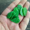 Jade Seco Verde Embossado Dragão de Ferro Acessórios de Vida Peças de Jade Folhas de Felicidade Dupla Pétalas Tubos de Jade com Contas Anel de Lótus de Jade