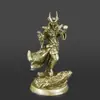 Figurita de Juguete Modelo Soldado Cibernético Tech Punk Futurista de Cobre Sólido Vintage, Adorno de Cobre para Escritorio para Hombres