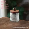 American Acacia Wood Carved Mason Storage Jar Cozinha Selada Coarsegment Garrafa Selada Transparente Mason Garrafa De Vidro Selada