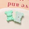 Lindo parche de oso de color sólido con pintura de goma mate, accesorios de joyería DIY, aretes, pasador para el cabello, material para funda de teléfono móvil al por mayor