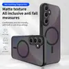 Adequado para Samsung Galaxy A57 A07 A36 A35 A24 A54 Capa de Celular Magnética com Sensação de Pele A56 Cobertura Total