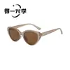 Nuevas gafas de sol retro europeas y americanas de montura completa ovalada estilo ojo de gato para hombres y mujeres, gafas de sol versátiles de moda casual para el día a día