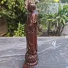 Figura tallada de Madera de Aloes Vietnamita de Ksitigarbha y Tang Sanzang, una Pieza de Artesanía de Madera Maciza para Altar Doméstico de Adoración