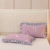 Cb # Funda de Almohada Acolchada 45cm*75cm Par de Fundas de Almohada Cálidas Individuales para Dormitorio de Estudiante con Algodón y Espesamiento para Uso en el Hogar