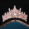 Tocados para Novia Transfronterizos Atmosféricos Accesorios para el Cabello de Vestido de Novia Estilo Diosa Ceremonia de Mayoría de Edad de Dieciocho Años Corona para Fiesta de Cumpleaños de Princesa